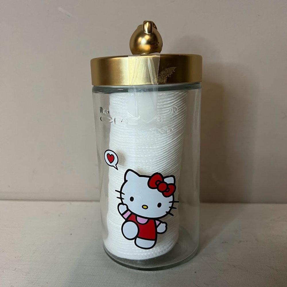 NEW The Creme Shop Hello Kitty Sanrio Cotton Pads Canister Jar